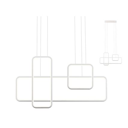 Redo 01-2099 - Dimmbare LED-Pendelleuchte an Kabel THAI LED/86W/230V weiß