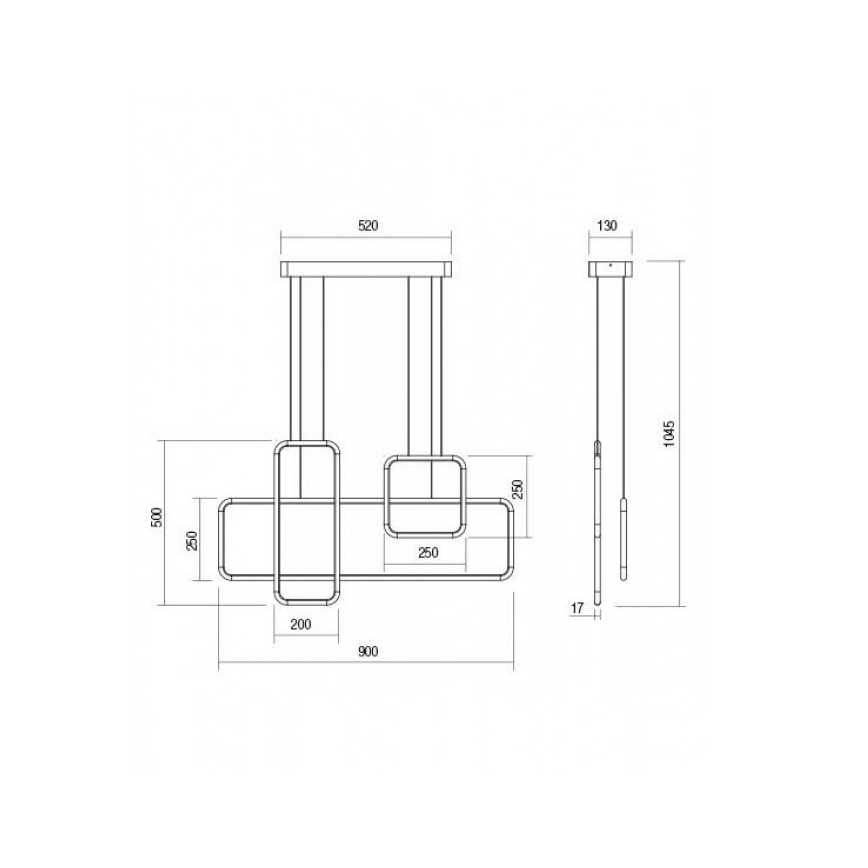 Redo 01-2099 - Dimmbare LED-Pendelleuchte an Kabel THAI LED/86W/230V weiß