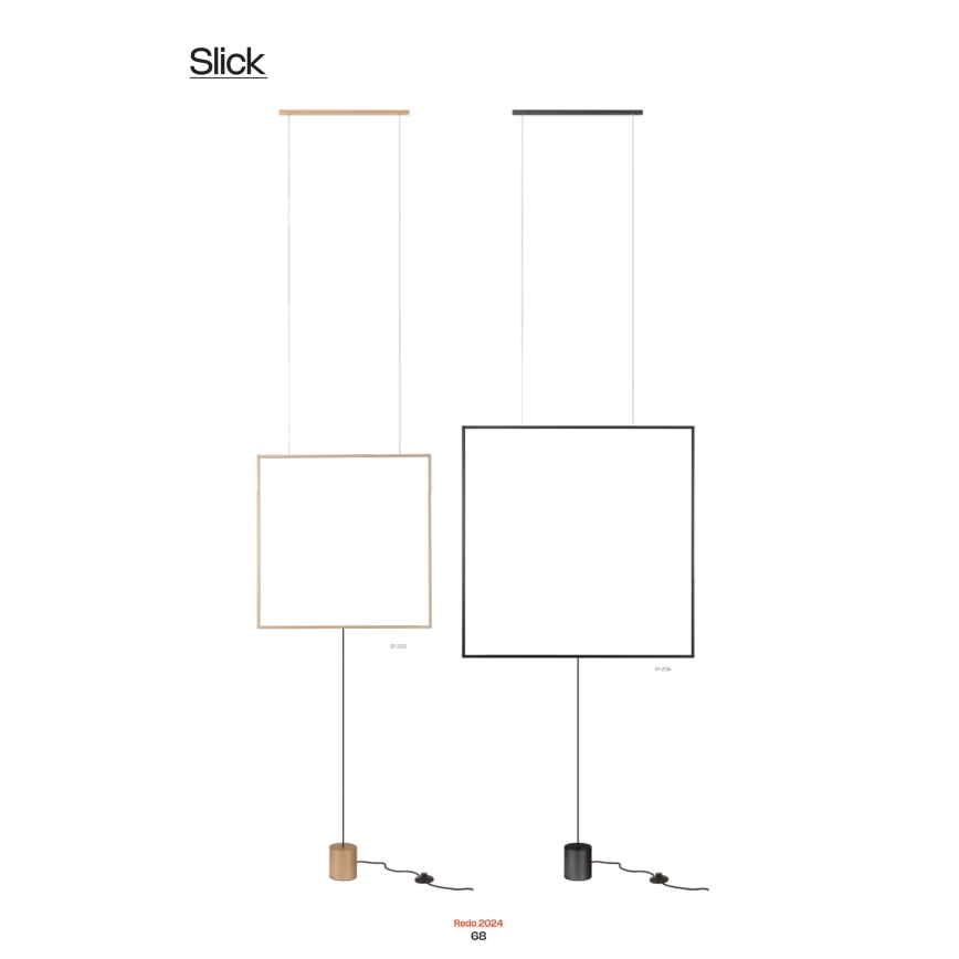 Redo 01-2197 - LED-Stehlampe SLICK LED/19W/230V schwarz