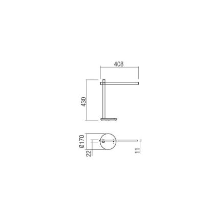 Redo 01-2213 - Dimmbare LED-Tischleuchte mit Touch-Funktion OMEO LED/5,5W/230V 3000/4500/6500K schwarz