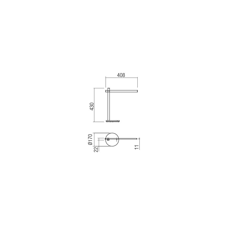 Redo 01-2213 - Dimmbare LED-Tischleuchte mit Touch-Funktion OMEO LED/5,5W/230V 3000/4500/6500K schwarz