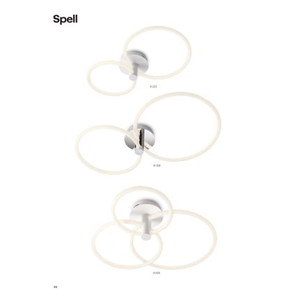 Redo 01-2224 - Dimmbare LED-Anbauleuchte SPELL LED/43W/230V 3000K glänzendes Chrom