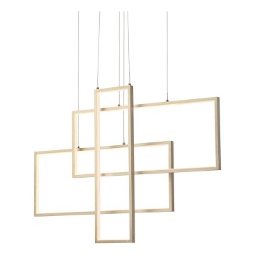 Redo 01-2314 - Dimmbarer LED-Pendelleuchter an Kabel PLANA LED/60W/230V, goldfarben