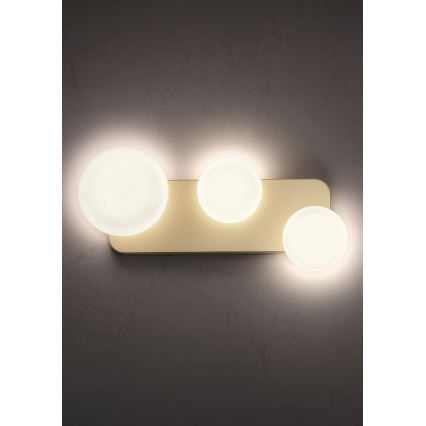Redo 01-2472 - Wandleuchte LUMIEN 3xG9/10W/230V gold/weiß