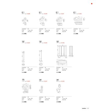 Redo 01-2472 - Wandleuchte LUMIEN 3xG9/10W/230V gold/weiß