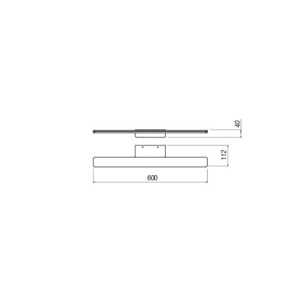 Redo 01-2503 - LED-Spiegelbeleuchtung für Badezimmer BARRIO LED/17,25W/230V 60 cm CRI 90 IP44 weiß