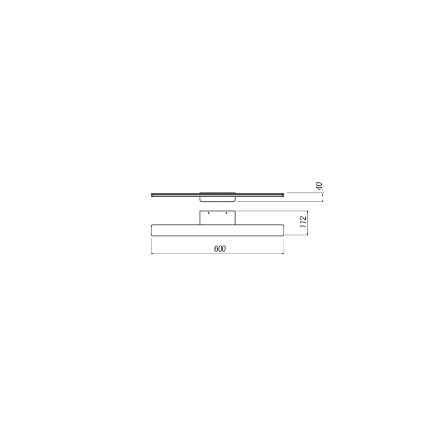 Redo 01-2503 - LED-Spiegelbeleuchtung für Badezimmer BARRIO LED/17,25W/230V 60 cm CRI 90 IP44 weiß