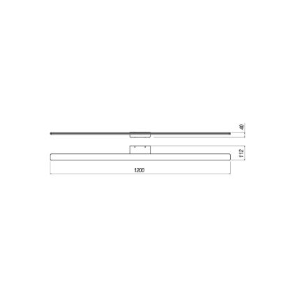 Redo 01-2511 - LED-Spiegelbeleuchtung für Badezimmer BARRIO LED/34,32W/230V 120 cm CRI 90 IP44 weiß