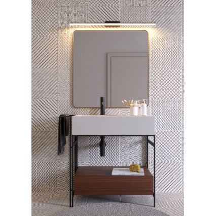 Redo 01-2512 - LED-Spiegelbeleuchtung für Badezimmer BARRIO LED/34,32W/230V 120 cm CRI 90 IP44 schwarz