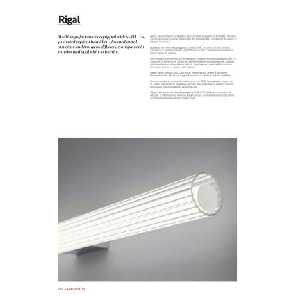 Redo 01-2592 - LED-Badezimmer-Spiegelleuchte RIGAL LED/18W/230V 91 cm CRI 90 IP44 glänzender Chrom/Weiß