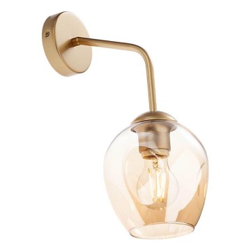 Redo 01-2617 - Wandleuchte PIERCE 1xE27/42W/230V golden/rauchig