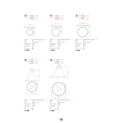 Redo 01-2675 - ICONIC dimmbare LED-Pendelleuchte an Kabel, LED/60W/230V, Durchmesser 78 cm, weiß
