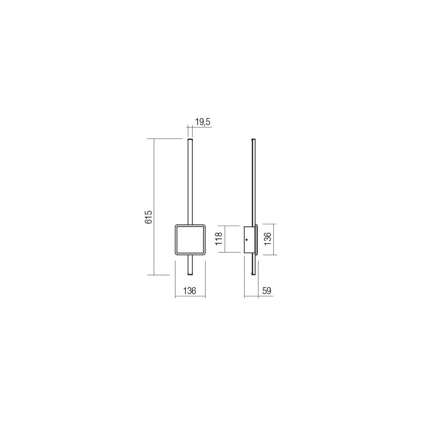 Redo 01-2697 - LED-Wandleuchte DIAZ LED/20W/230V CRI 90 goldfarben
