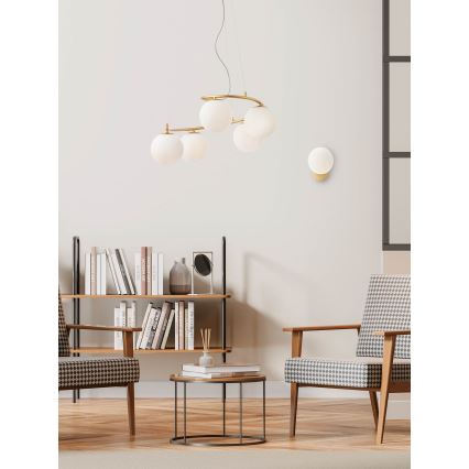 Redo 01-2713 - Wandleuchte VOLLEY 1xE14/28W/230V golden