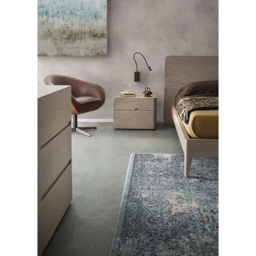 Redo 01-2755 - LED Flexibler Wandleuchte WALLIE LED/3W/230V USB CRI 90 Schwarz