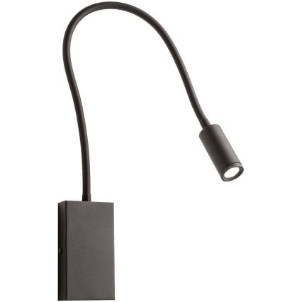 Redo 01-2755 - LED Flexibler Wandleuchte WALLIE LED/3W/230V USB CRI 90 Schwarz