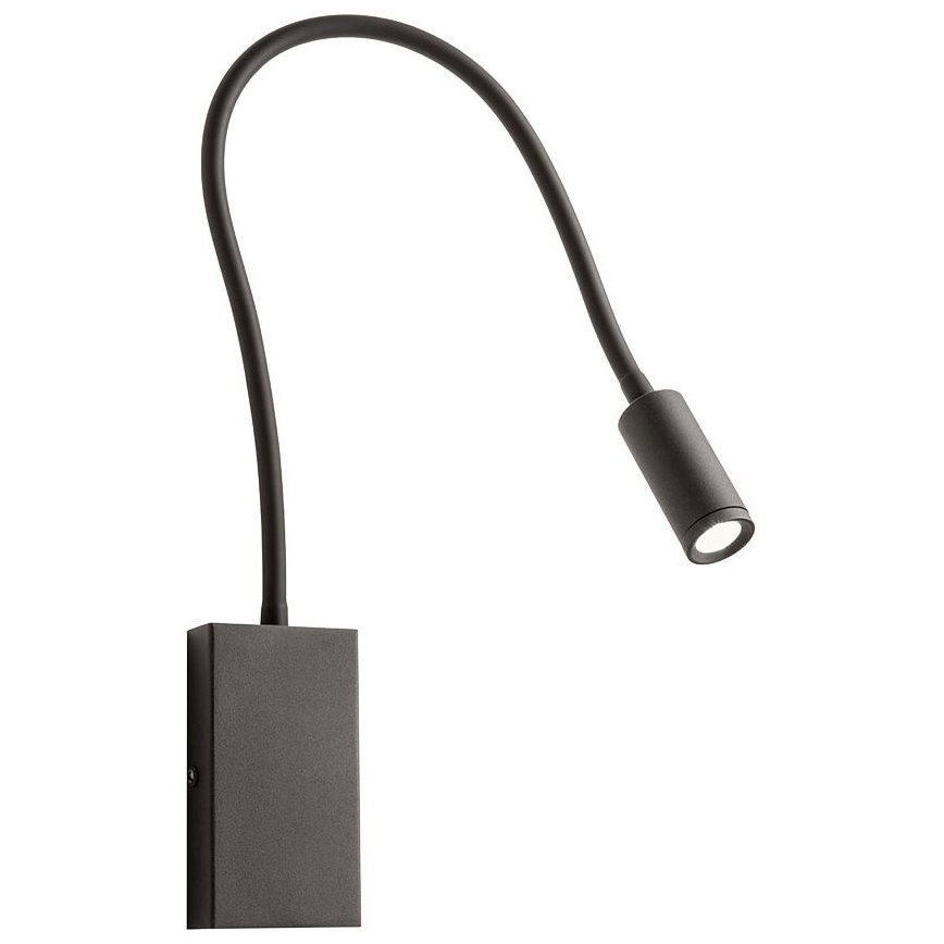 Redo 01-2755 - LED Flexibler Wandleuchte WALLIE LED/3W/230V USB CRI 90 Schwarz