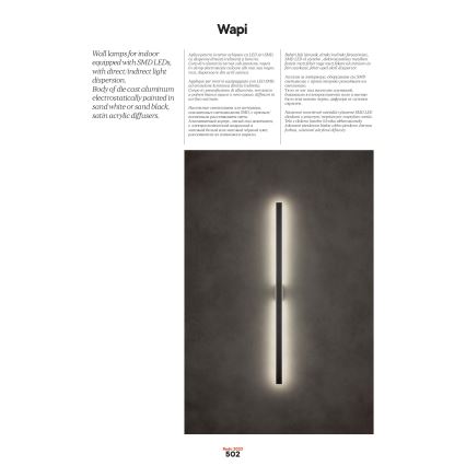 Redo 01-2770 - LED-Wandleuchte WAPI LED/30W/230V 119 cm weiß
