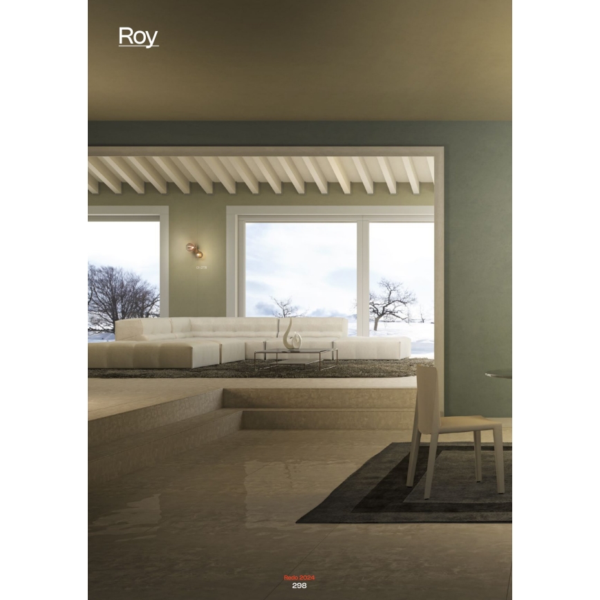 Redo 01-2778 - Wandleuchte ROY 2xG9/10W/230V