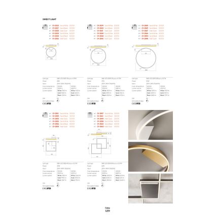 Redo 01-2835 - Dimmbare LED-Wandleuchte FEBE LED/24W/230V golden