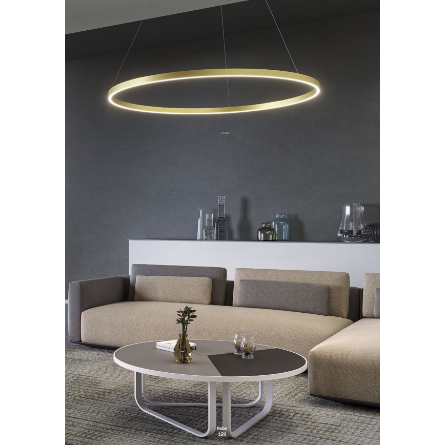 Redo 01-2867 - Dimmbare LED-Hängeleuchte an Schnur FEBE LED/37W/230V schwarz