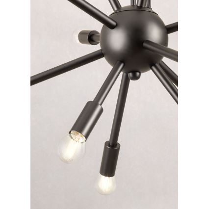 Redo 01-2934 - Hängeleuchte mit Kabelaufhängung STELLAR 12xE14/25W/230V schwarz