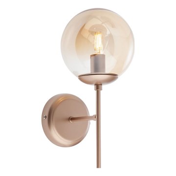 Redo 01-2942 - Wandleuchte MUNDI 1xE14/28W/230V kupfern