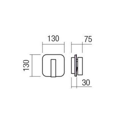 Redo 01-2977 - LED-Wandleuchte QUDA LED/6W/230V + LED/3W 3000K CRI 90 goldfarben