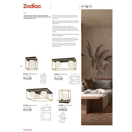 Redo 01-3052 - Tischlampe ZODIAC 1xE14/28W/230V