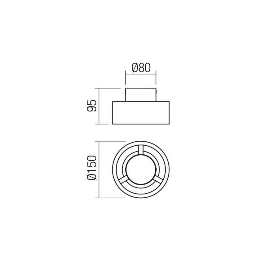 Redo 01-3096 - LED-Deckenleuchte PUNKT LED/6W/230V weiß