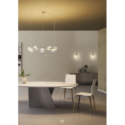 Redo 01-3239 - LED Wandleuchte SINCLAIR LED/6,5W/230V CRI 93 IP21 gold