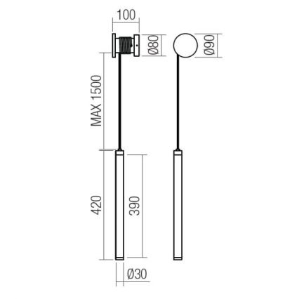 Redo 01-3301 - Dimmbare LED-Wandleuchte SWING LED/9W/230V 3000/4000K CRI 90 weiß