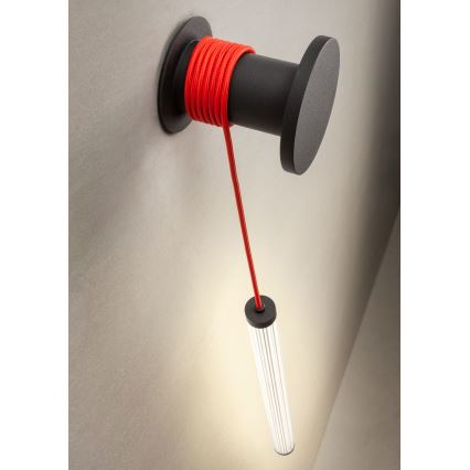 Redo 01-3304 - Dimmbare LED-Wandleuchte SWING LED/16W/230V 3000/4000K CRI 90 schwarz