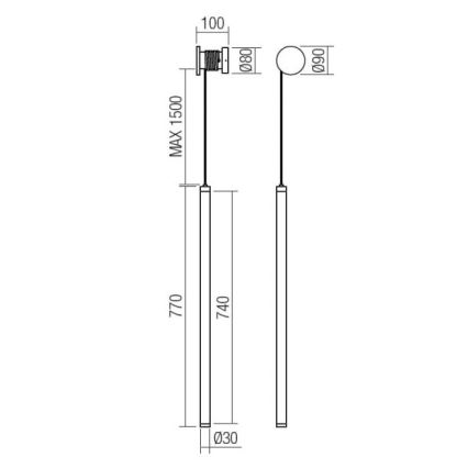 Redo 01-3304 - Dimmbare LED-Wandleuchte SWING LED/16W/230V 3000/4000K CRI 90 schwarz