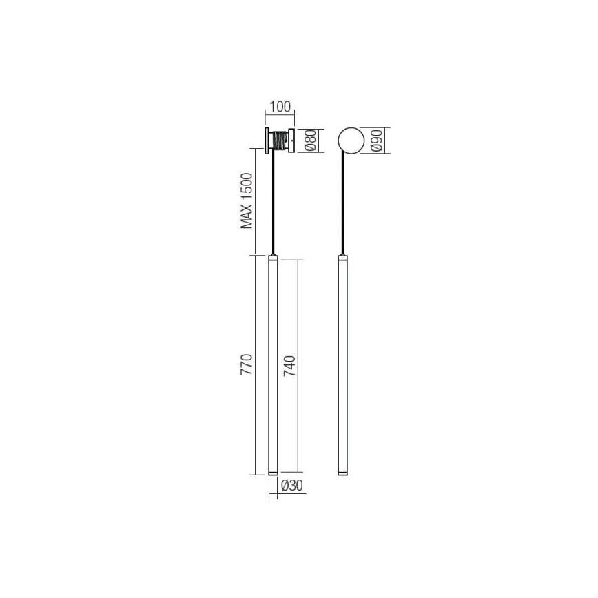 Redo 01-3304 - Dimmbare LED-Wandleuchte SWING LED/16W/230V 3000/4000K CRI 90 schwarz