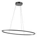 Redo 01-3339 - Dimmbare Pendelleuchte mit Seilabhängung LEO LED/48W/230V 3000/4000K CRI 90 40x95 cm schwarz