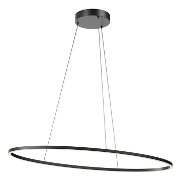 Redo 01-3339 - Dimmbare Pendelleuchte mit Seilabhängung LEO LED/48W/230V 3000/4000K CRI 90 40x95 cm schwarz