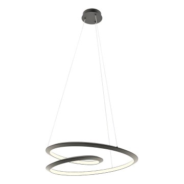 Redo 01-3378 - STORM Dimmbare Pendelleuchte an Kabel LED/60W/230V 3000/4000/6000K CRI 90 Ø 80 cm schwarz