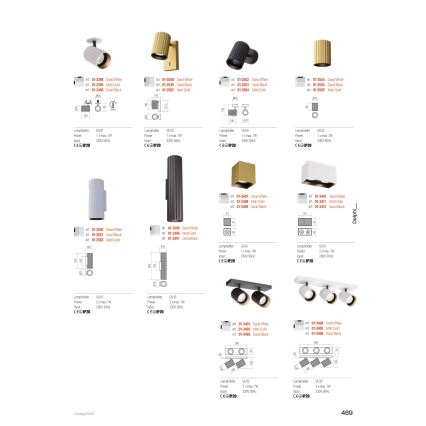 Redo 01-3406 - Spotleuchte DELPHI 3x GU10/7W/230V, schwarz