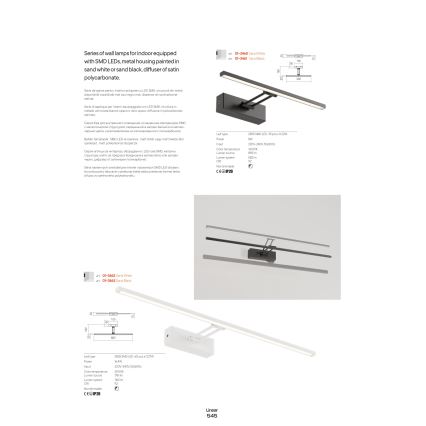 Redo 01-3462 - LED-Bilderleuchte LINEAR LED/8W/230V 60,5 cm CRI 92 weiß