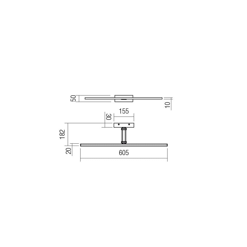 Redo 01-3463 - LED-Bilderleuchte LINEAR LED/8W/230V 60,5 cm CRI 92 schwarz