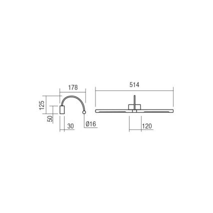 Redo 01-3467 - LED-Bilderleuchte KENDO LED/11W/230V 51,4 cm CRI 92 schwarz