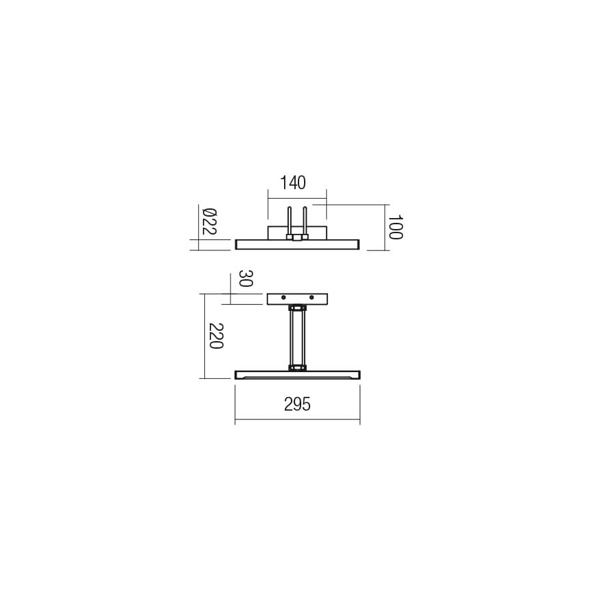 Redo 01-3472 - LED-Bilderleuchte IKON LED/7,3W/230V 29,5 cm CRI 92 Messing