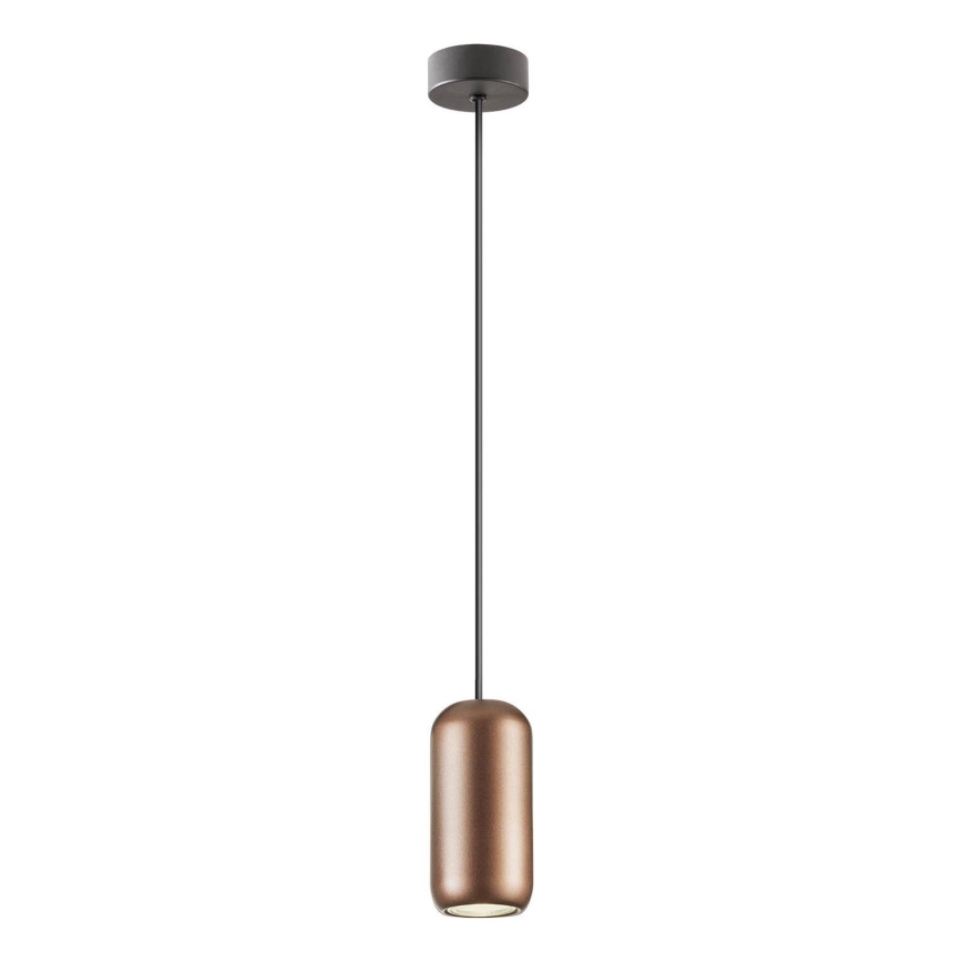 Redo 01-3476 - Hängeleuchte BOOM 1xGU10/10W/230V d 7,6 cm braun