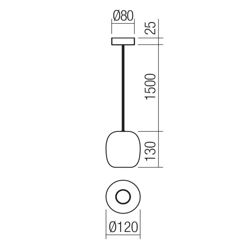 Redo 01-3477 - Hängeleuchte BOOM 1xGU10/10W/230V d 12 cm schwarz