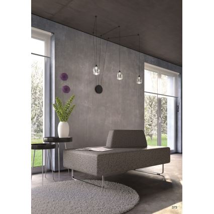 Redo 01-3485 - Dimmbare LED-Wandleuchte KHADI 3xLED/5,5W/230V CRI 90 Ø 12 cm schwarz/rauchfarben