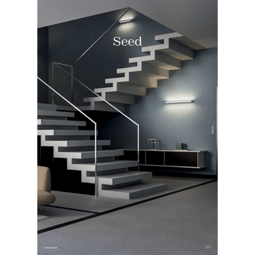 Redo 01-3553 - LED-Wandleuchte SEED LED/15W/230V schwarz