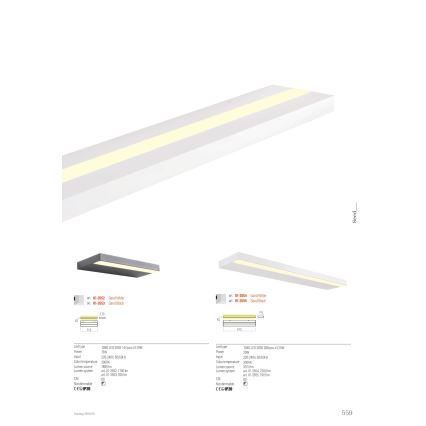 Redo 01-3555 - LED-Wandleuchte SEED LED/30W/230V schwarz