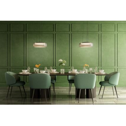 Redo 01-3592 - LED-Hängeleuchte SOLERA LED/36W/230V d 45 cm CRI 93 3000/4000K grau