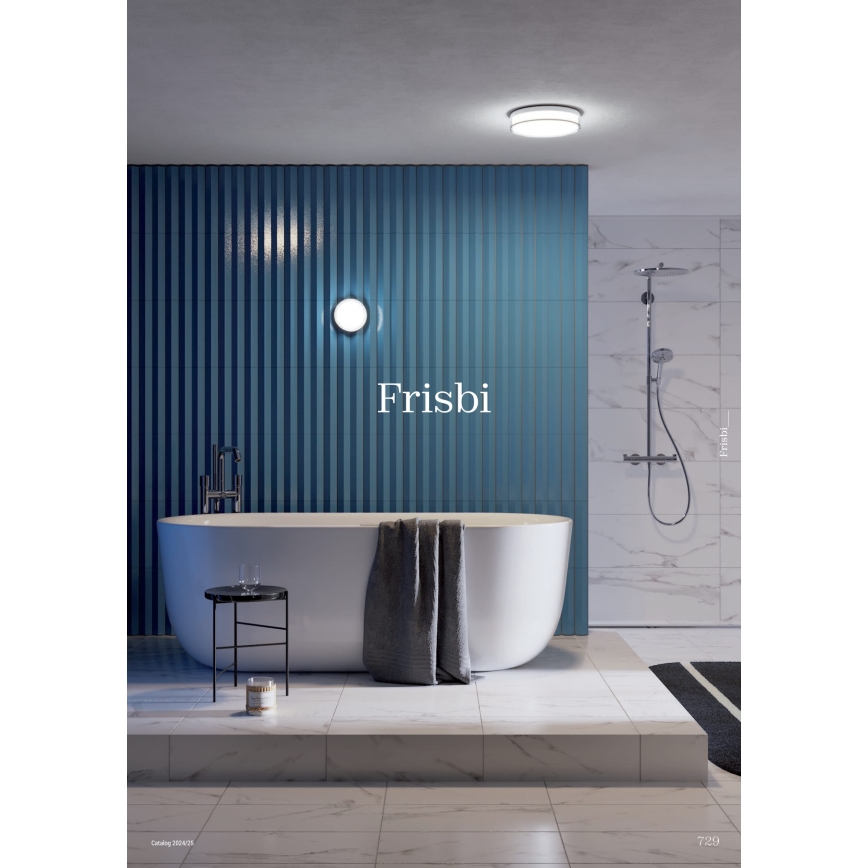 Redo 01-3729 - LED-Deckenleuchte für Badezimmer FRISBI LED/8W/230V d 15 cm CRI 90 IP44 weiß